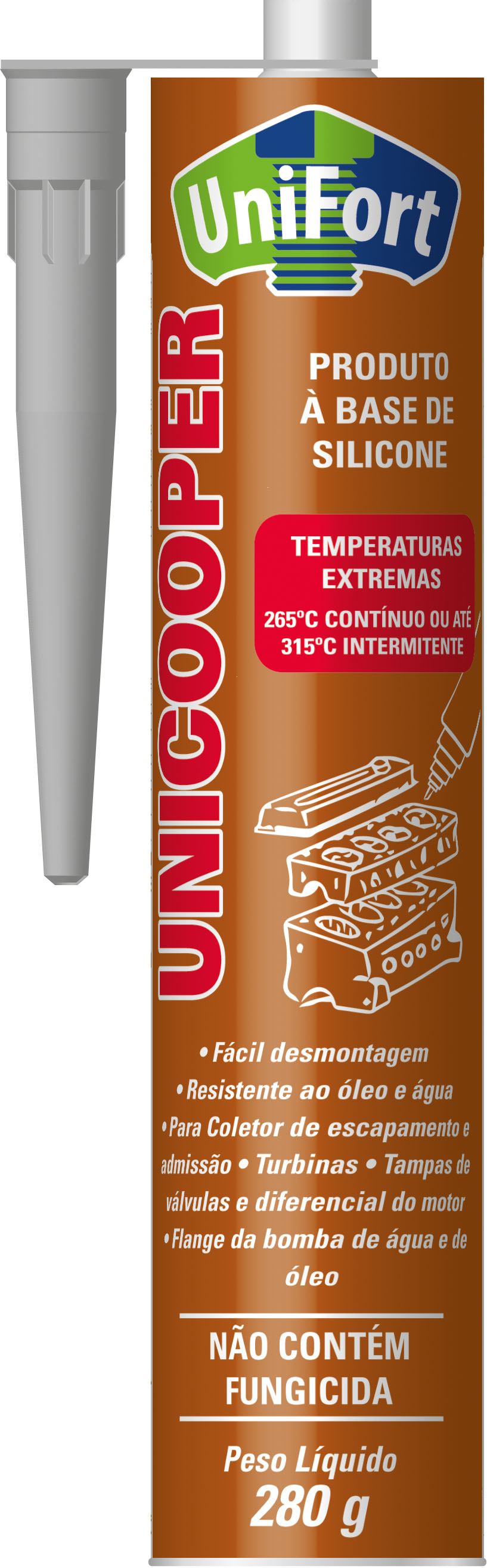 SILICONE NEUTRO COPPER 280G UNIFORT