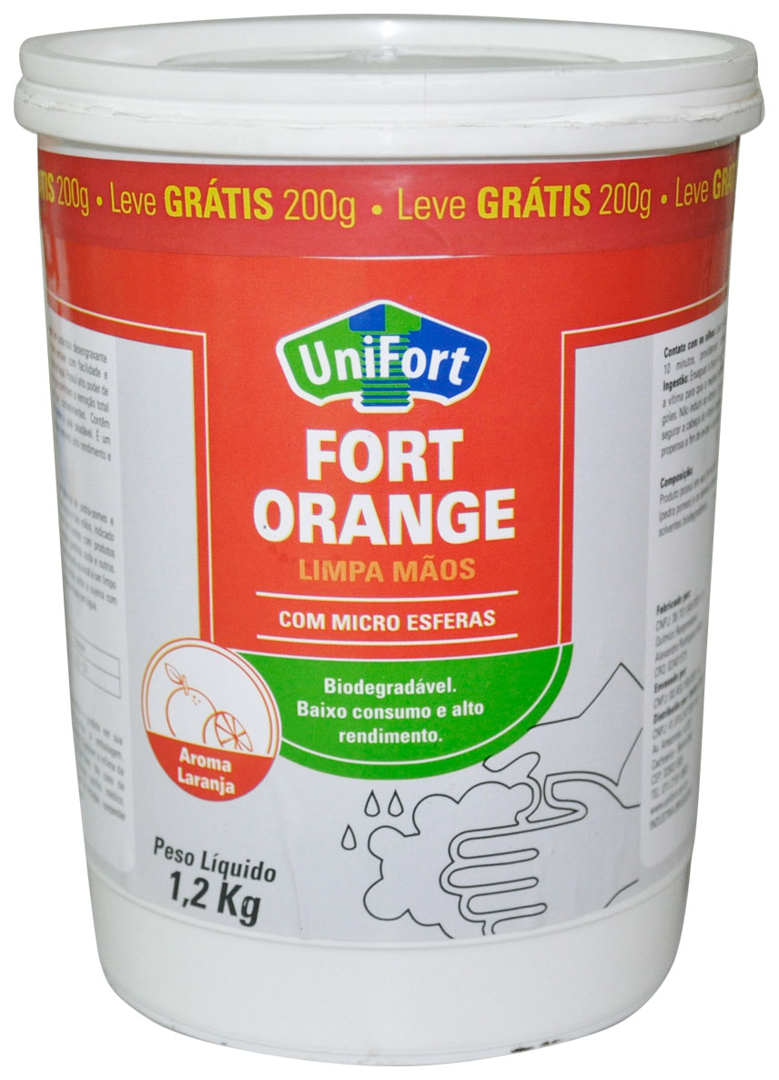 LIMPA MAOS FORT ORANGE 1,2KG