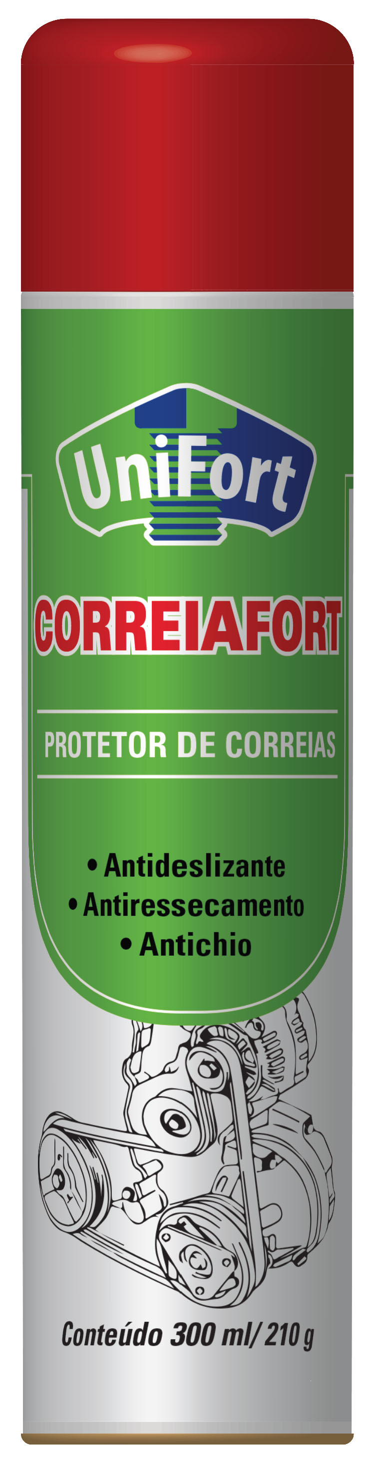 PROTETOR CORREIAS SPRAY 300ML/210G CORREIAFORT