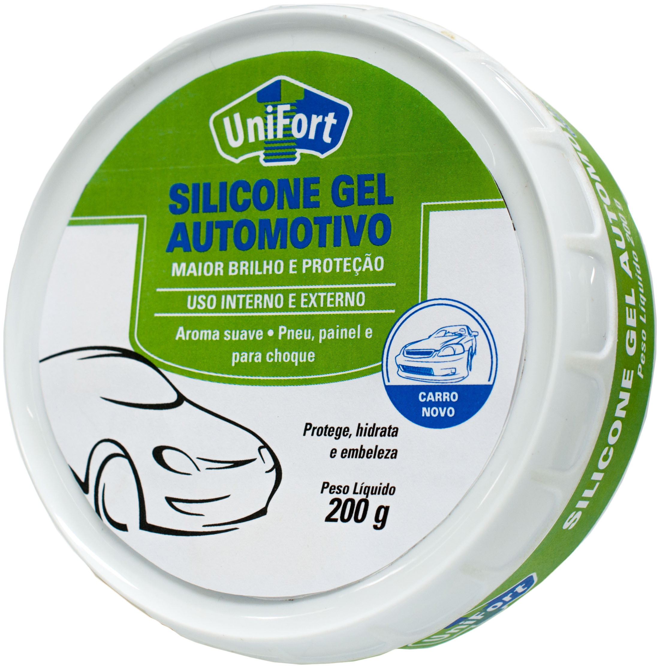 SILICONE GEL AUTOMOTIVO CARRO NOVO 200G UNIFORT