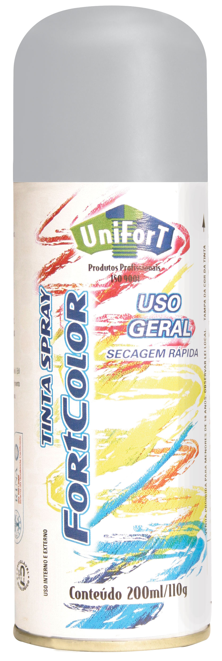 TINTA SPRAY BRANCO FOSCO USO GERAL 400ML/250G FORTCOLOR