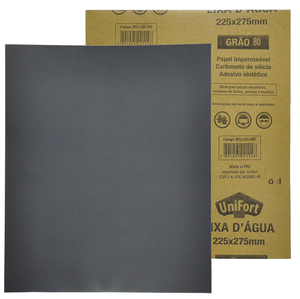 LIXA GRAO 80 DAGUA PAPEL IMPERMEAVEL 230X280MM