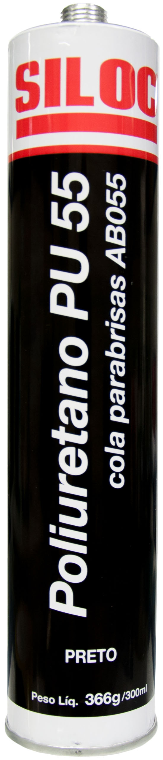 COLA PARA-BRISA PRETO PU 55 300ML/366G SILOC