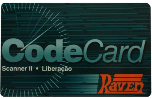 CARTAO CODECARD 01 BLOCO P/SCANNER 108620