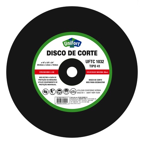 DISCO CORTE ACO/METAL 2T 10X1/8X3/4