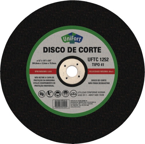 DISCO CORTE ACO/METAL 2T 12X1/8X3/4