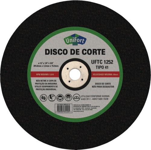 DISCO CORTE ACO/METAL 2T 4.1/2X1/8X7/8