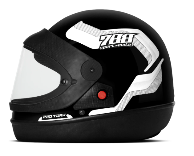 CAPACETE SPORT SM 788 TAM 56 BRANCO