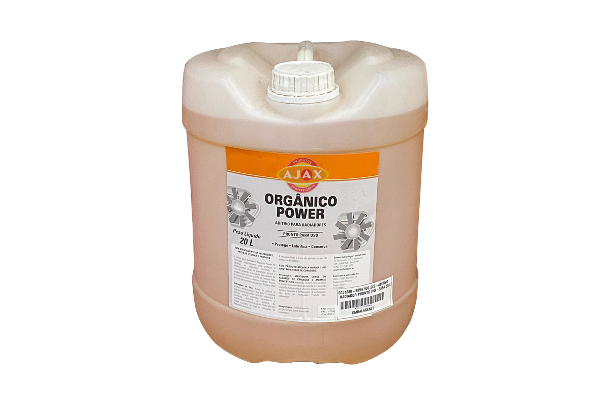 ADITIVO RADIADOR PRONTO P/USO 20L AMARELO ORGANICO AJAX