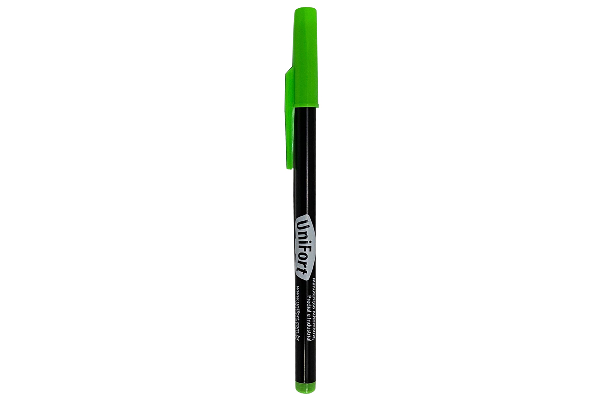 CANETA ESF. ZERO STICK BLACK VERDE NEON