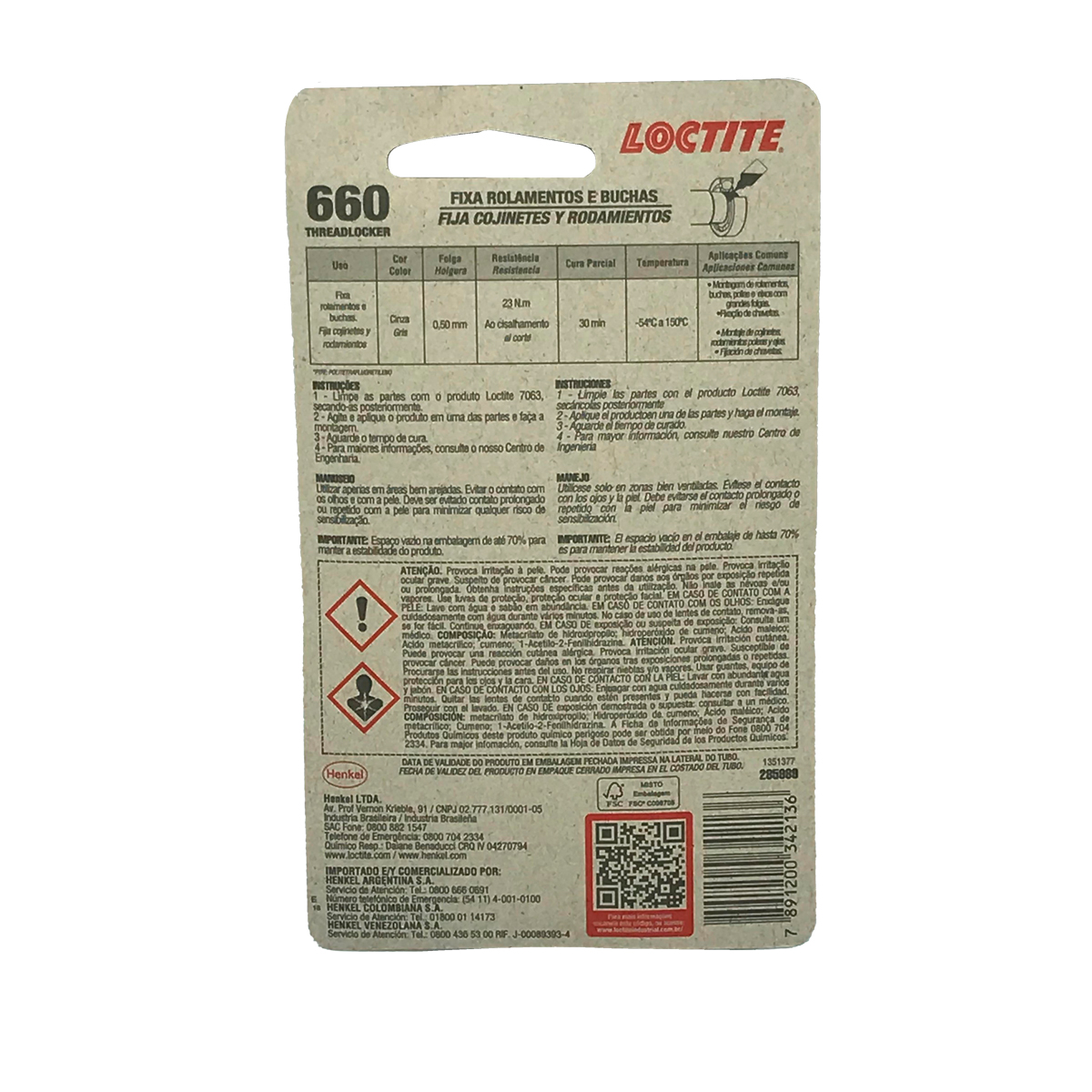 TRAVA QUIMICA 660 15G LOCTITE