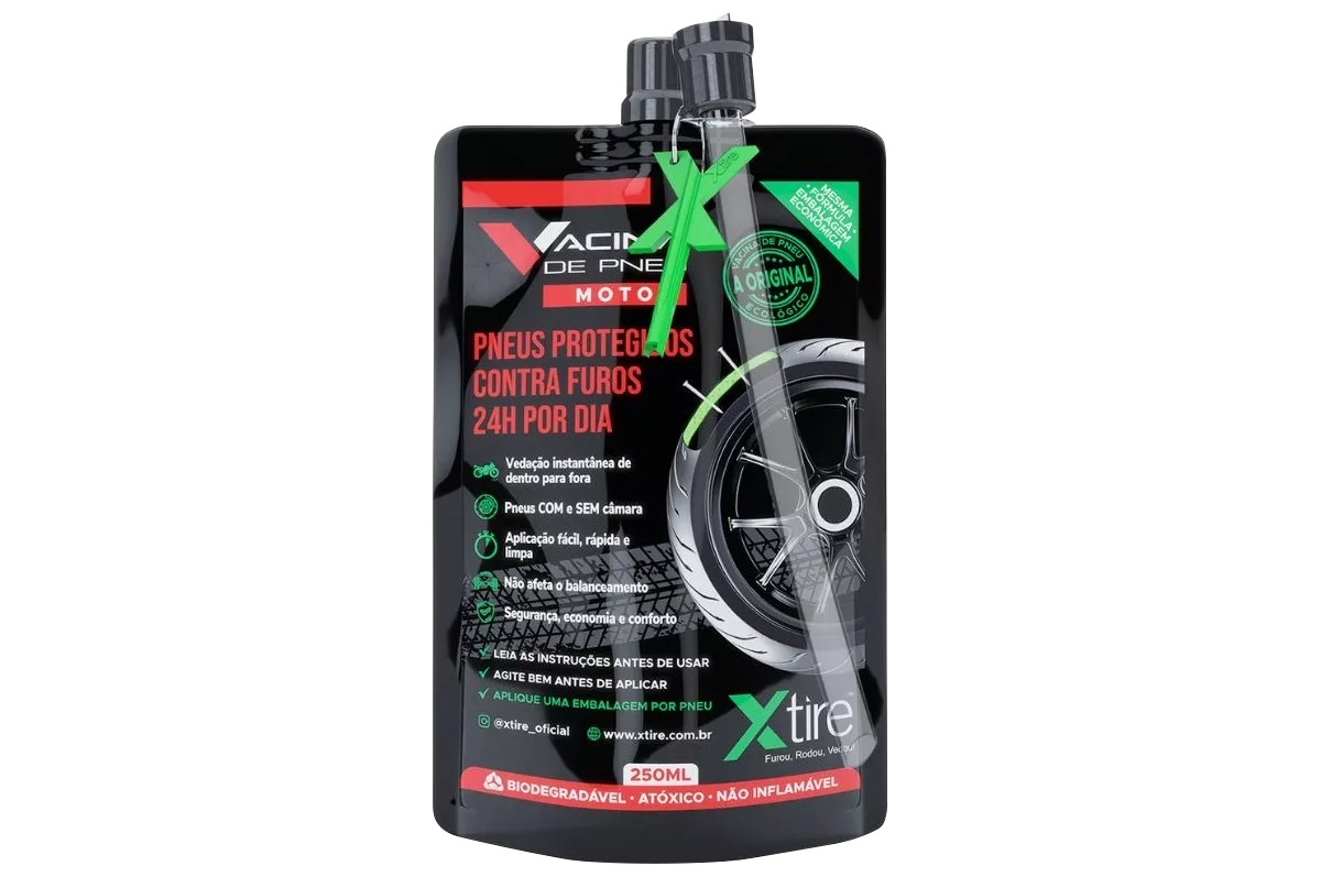 VACINA PNEU MOTO 250ML XTIRE