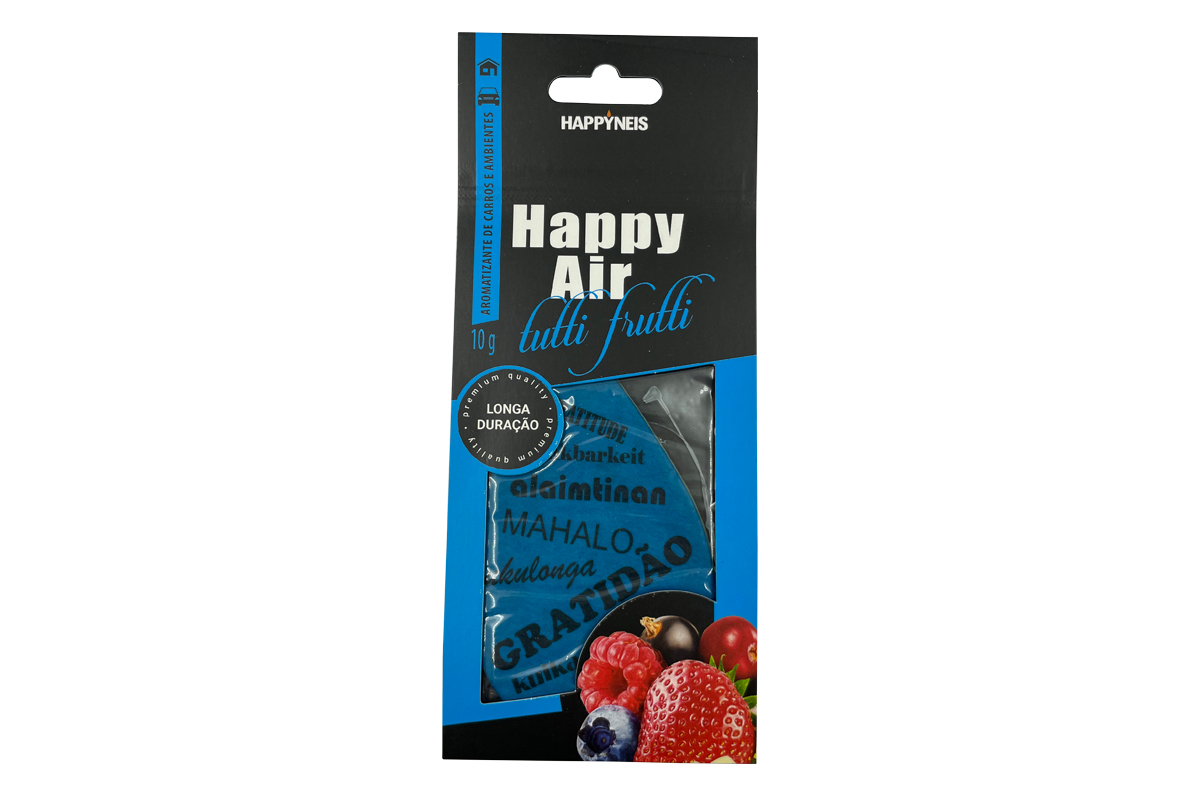 AROMATIZANTE GRATIDAO TUTTI-FRUTTI 10G HAPPY AIR