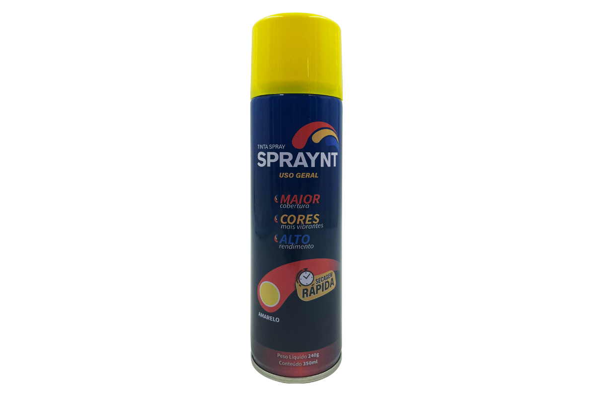 TINTA SPRAY AMARELA USO GERAL 350ML/240G SPRAYNT