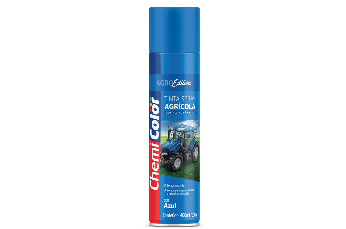 TINTA SPRAY AZUL FD AGRICOLA 400ML/240G CHEMICOLOR