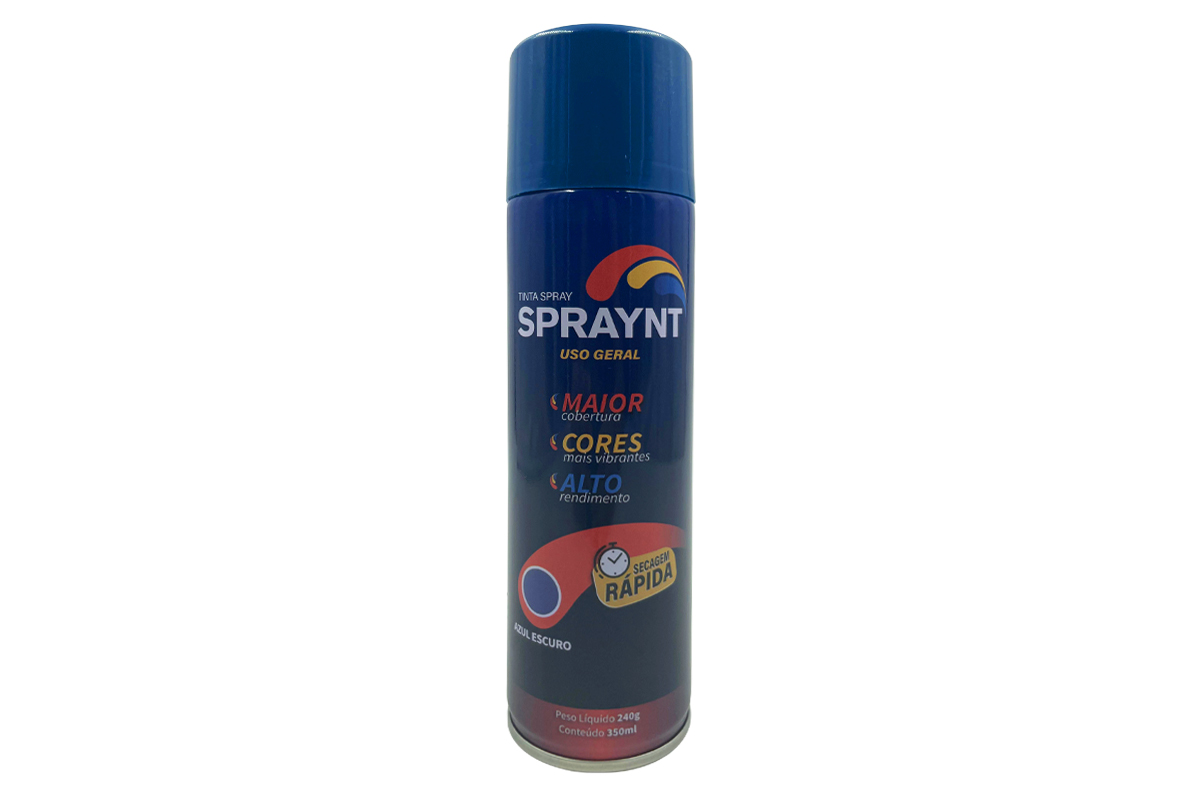 TINTA SPRAY AZUL ESCURO USO GERAL 350ML/240G SPRAYNT