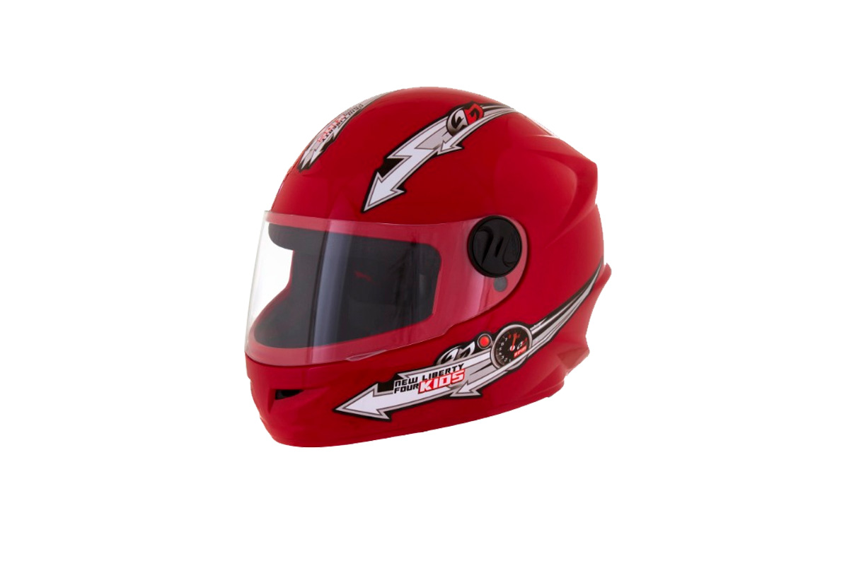 CAPACETE NEW LIBERTY FOUR KIDS TAM 54 VERMELHO