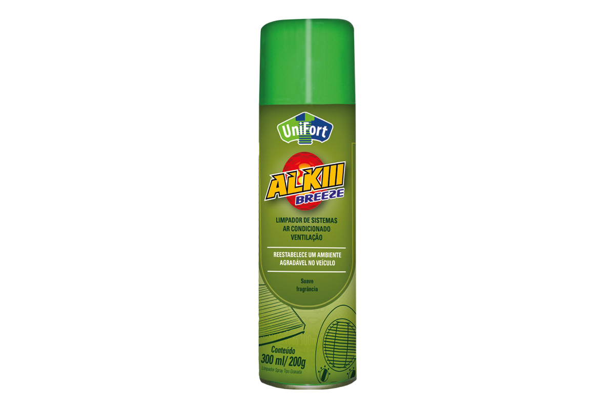 LIMPA AR CONDICIONADO CARRO NOVO 300ML/200G ALKIII BREEZE