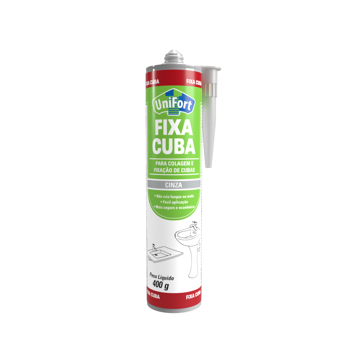 FIXA CUBA CINZA 400G UNIFORT