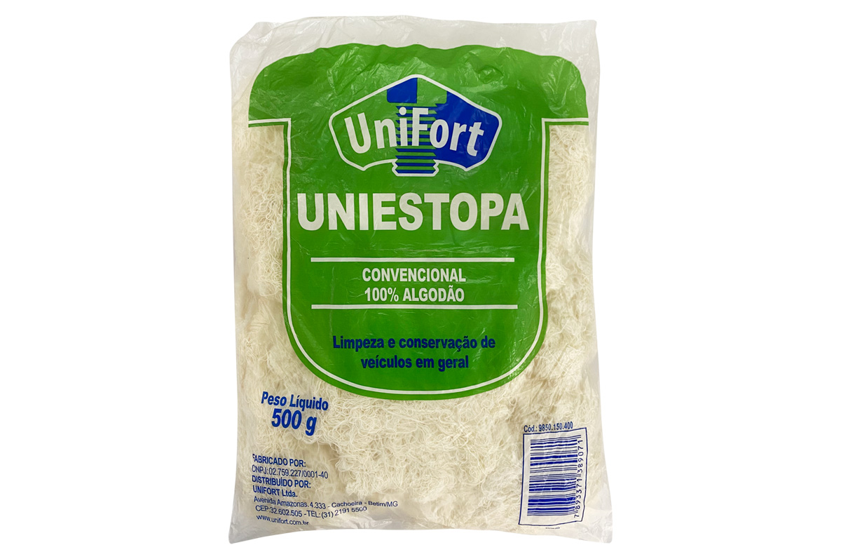 ESTOPA BRANCA 500G UNIFORT