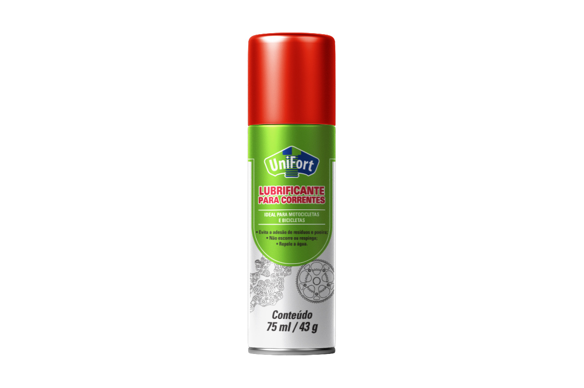 LUBRIFICANTE P/CORRENTES SPRAY 75ML/43G UNIFORT