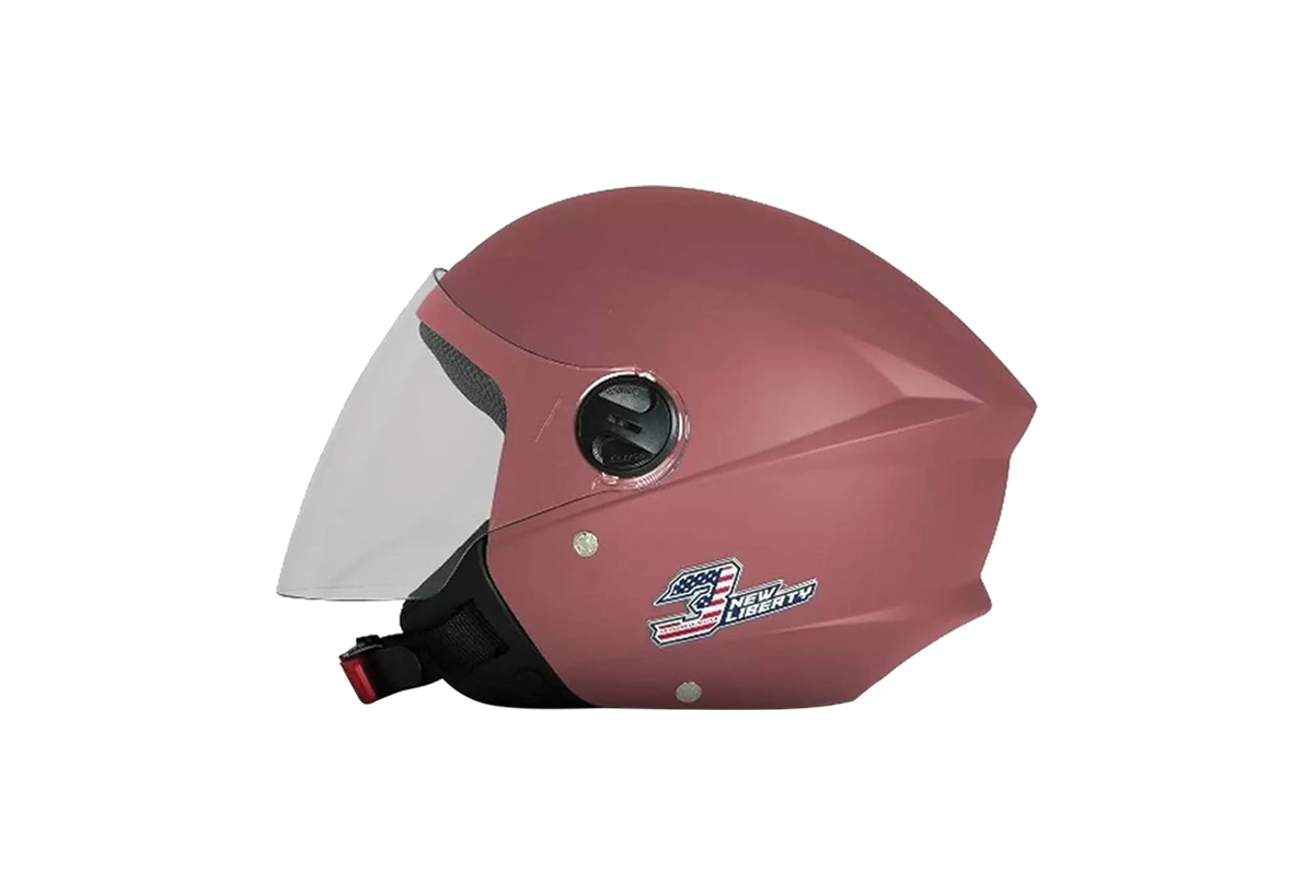 CAPACETE NEW LIBERTY THREE ELITE FOSCO TAM 56 BABY PINK