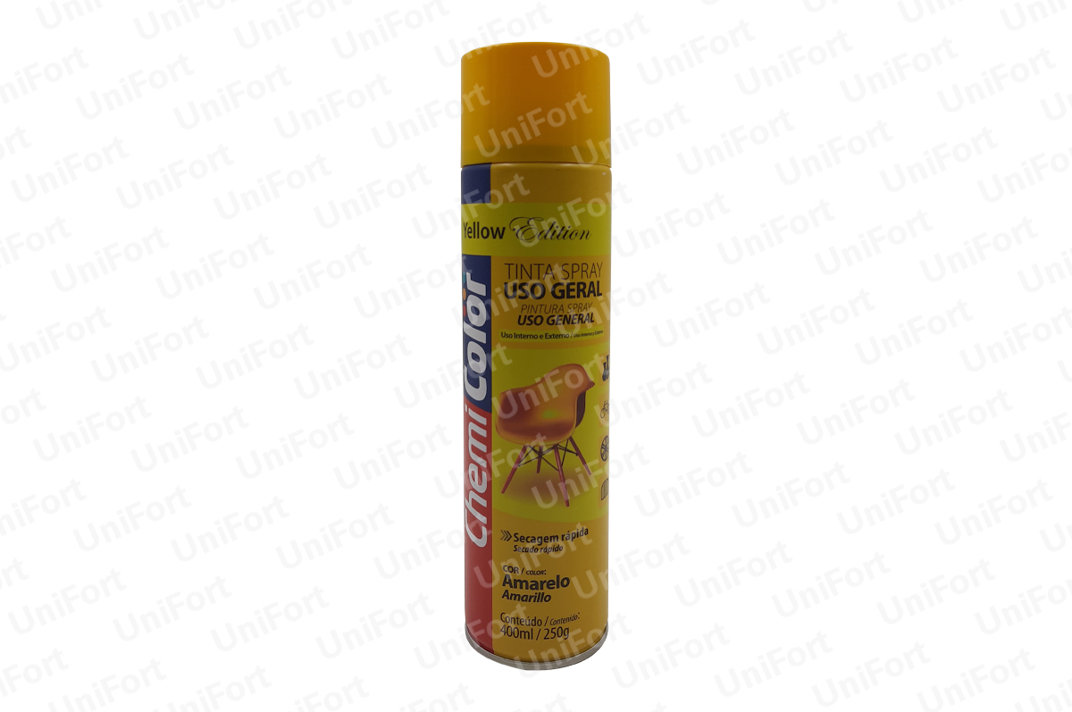 TINTA SPRAY AMARELA USO GERAL 400ML/250G CHEMICOLOR