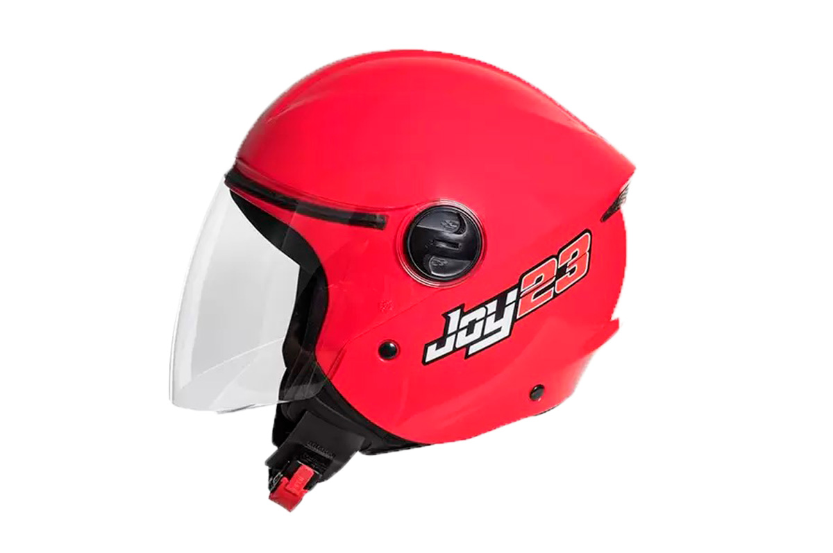 CAPACETE JOY23 OPEN FACE TAM 58 VERMELHO