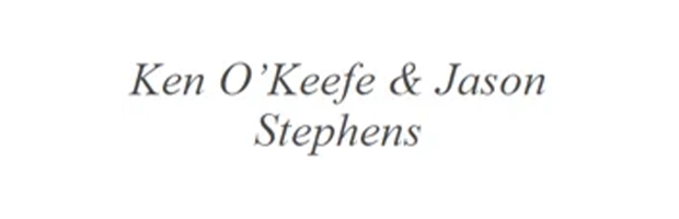 Logo that reads Ken O'Keefe & Jason