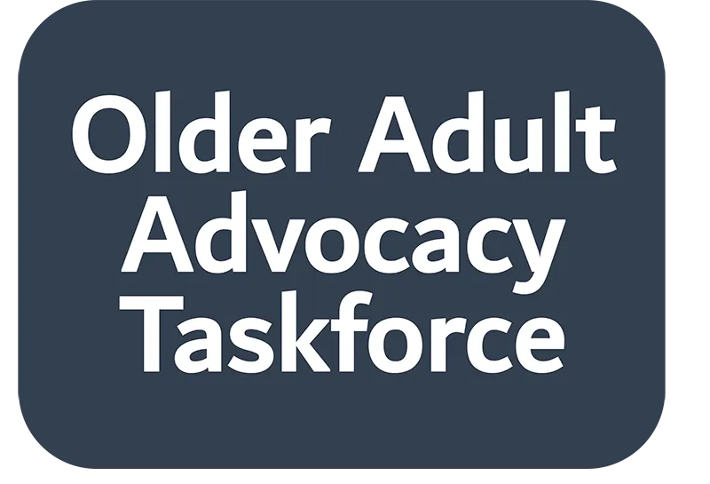 Logo that reads Older Adult Advocacy Taskforce