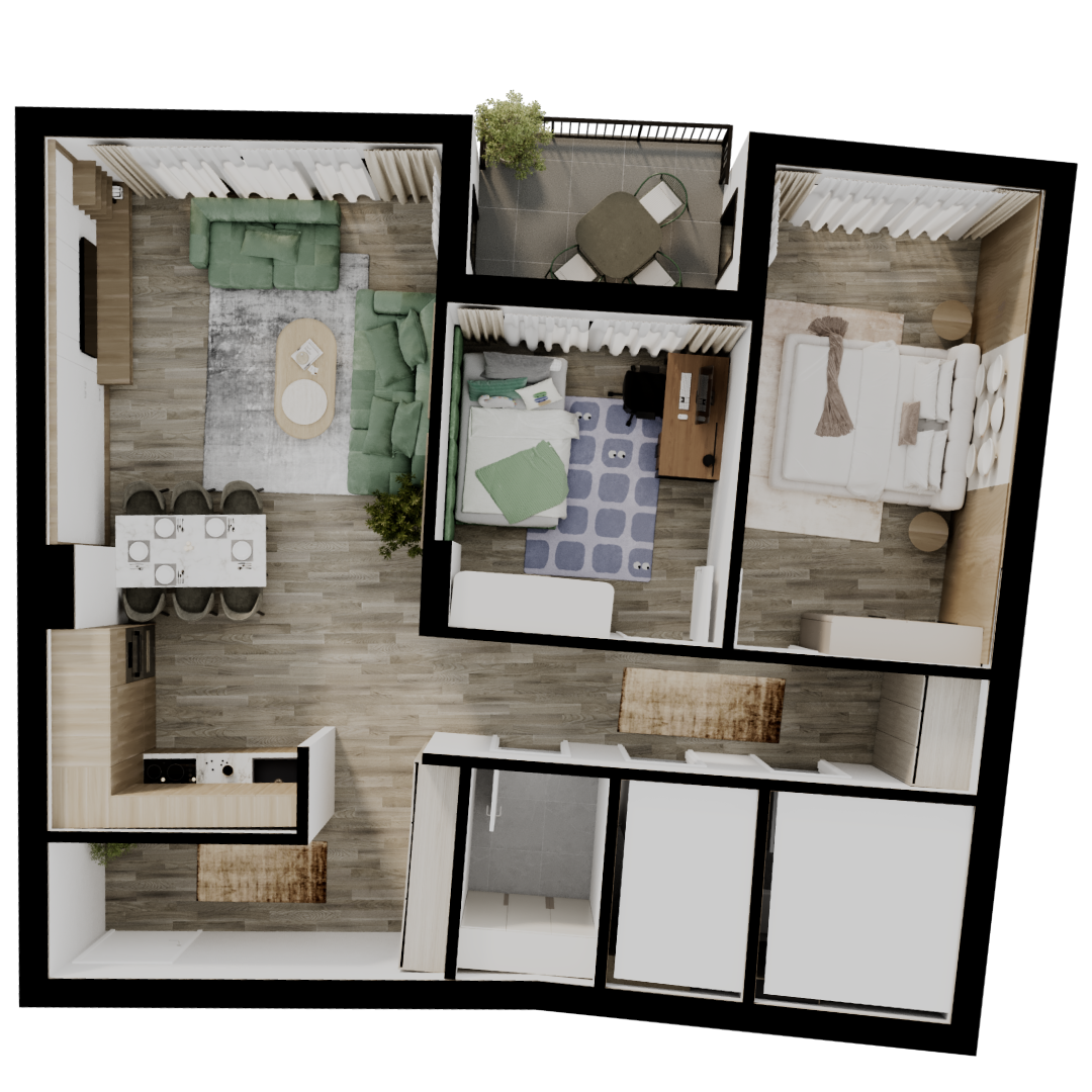 Floor plan (3D) — B22-9