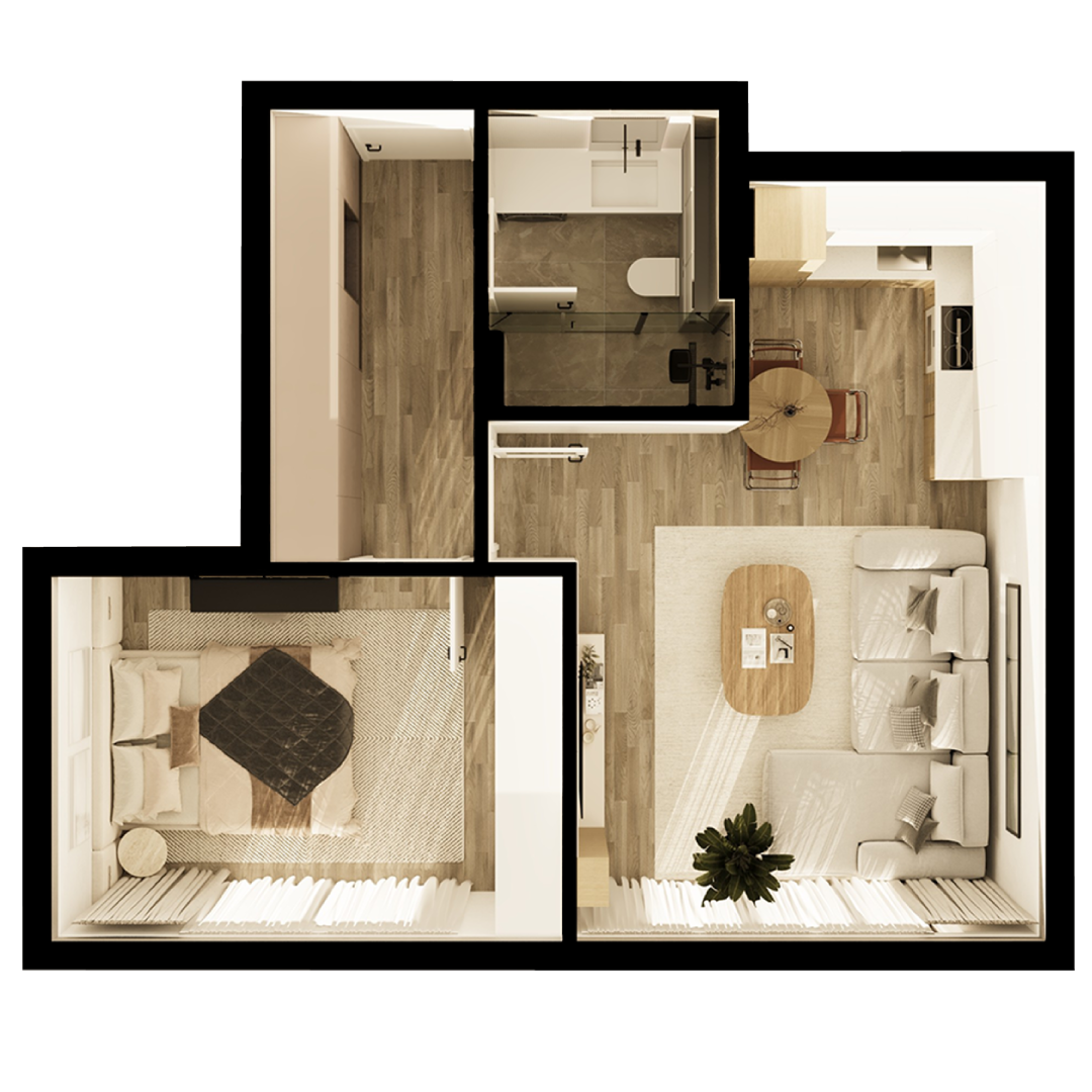 Floor plan (3D) — B32-9