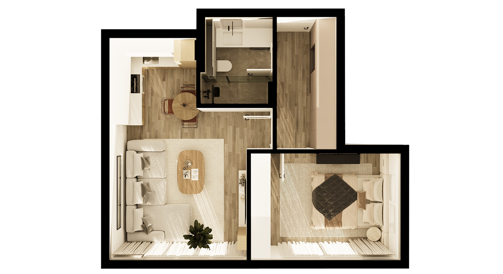 Floor plan (3D) — B31-2