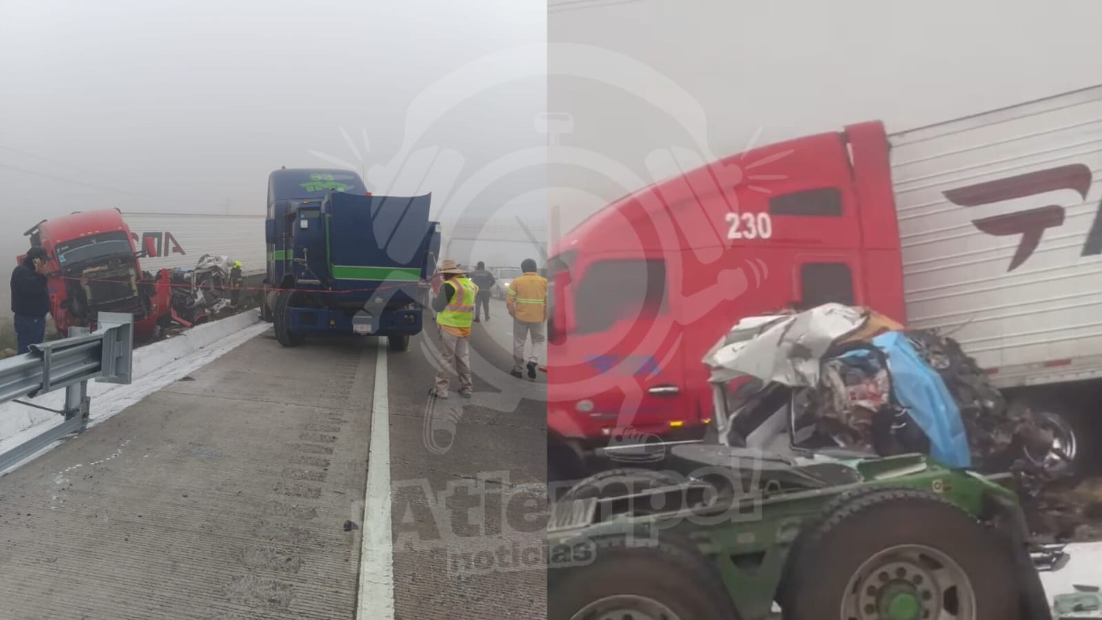 Hombre muere prensado en la autopista Puebla-Córdoba