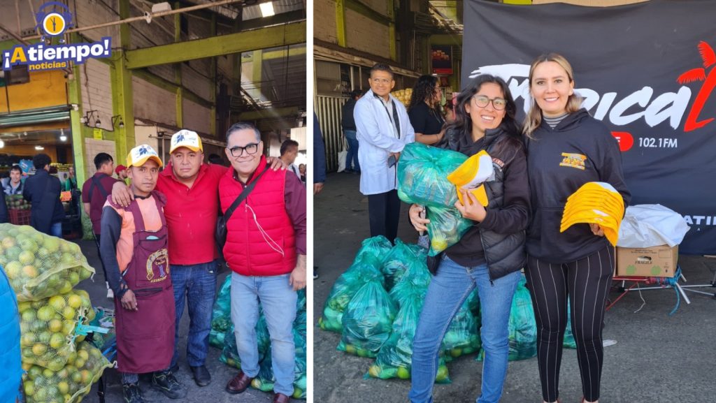 La Central de Abasto recibe las noticias de "A Tiempo"