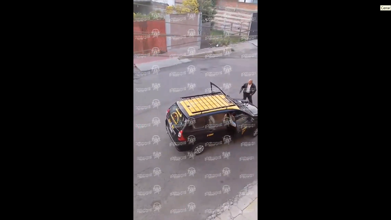VIDEO: Asaltan a taxista cerca del Hospital del Norte