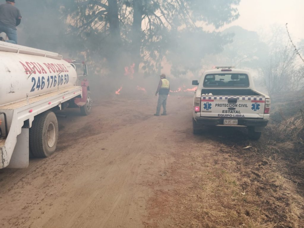 ACTUALIZACIÓN SOBRE INCENDIOS FORESTALES DE ESTE MARTES EN TLAXCALA