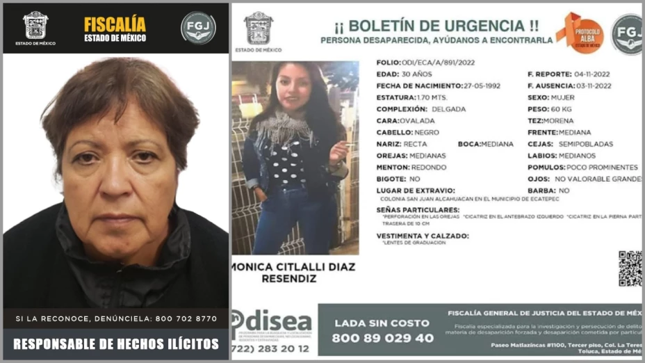 Mujer es sentenciada a 37 años por la desaparición de la novia de su hijo en EdoMex