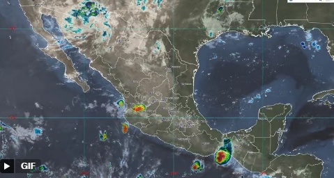 Pronóstico de lluvias y clima en México este martes
