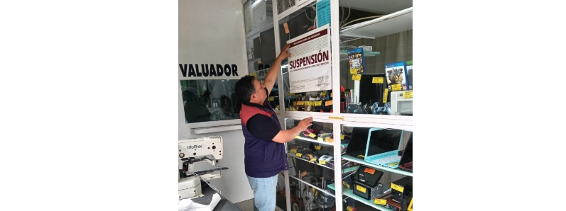 Profeco suspende actividades de casa de empeño en San Martín Texmelucan