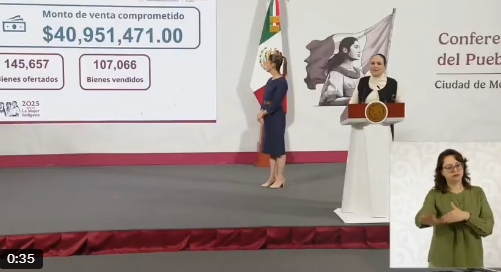 INDEP reporta resultados de subastas