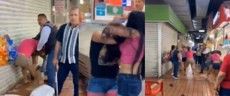 Pelea en Mercado Juárez deja seis detenidos