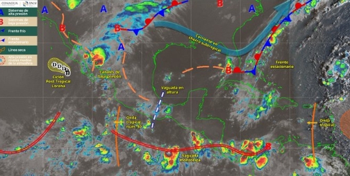 Lluvias intensas en el noroeste y occidente del país