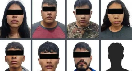 Detienen en Edomex a ocho presuntos integrantes de célula criminal.