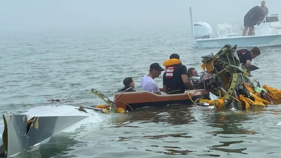 Marina confirma hallazgo de pasajero tras accidente aéreo en Galveston