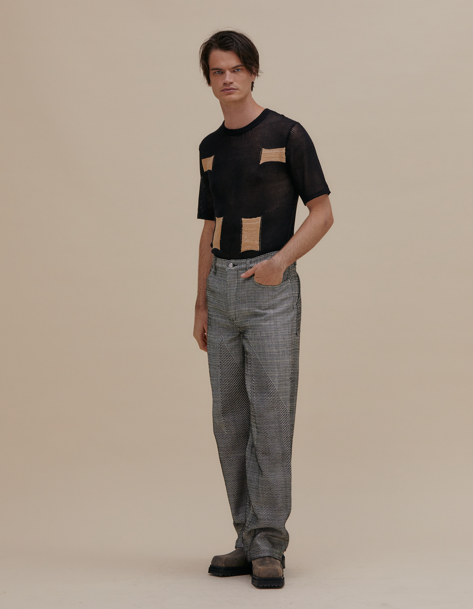 パンツ MaisonSpecial artificialleatherwidepants Artificial Leather Wide Pants