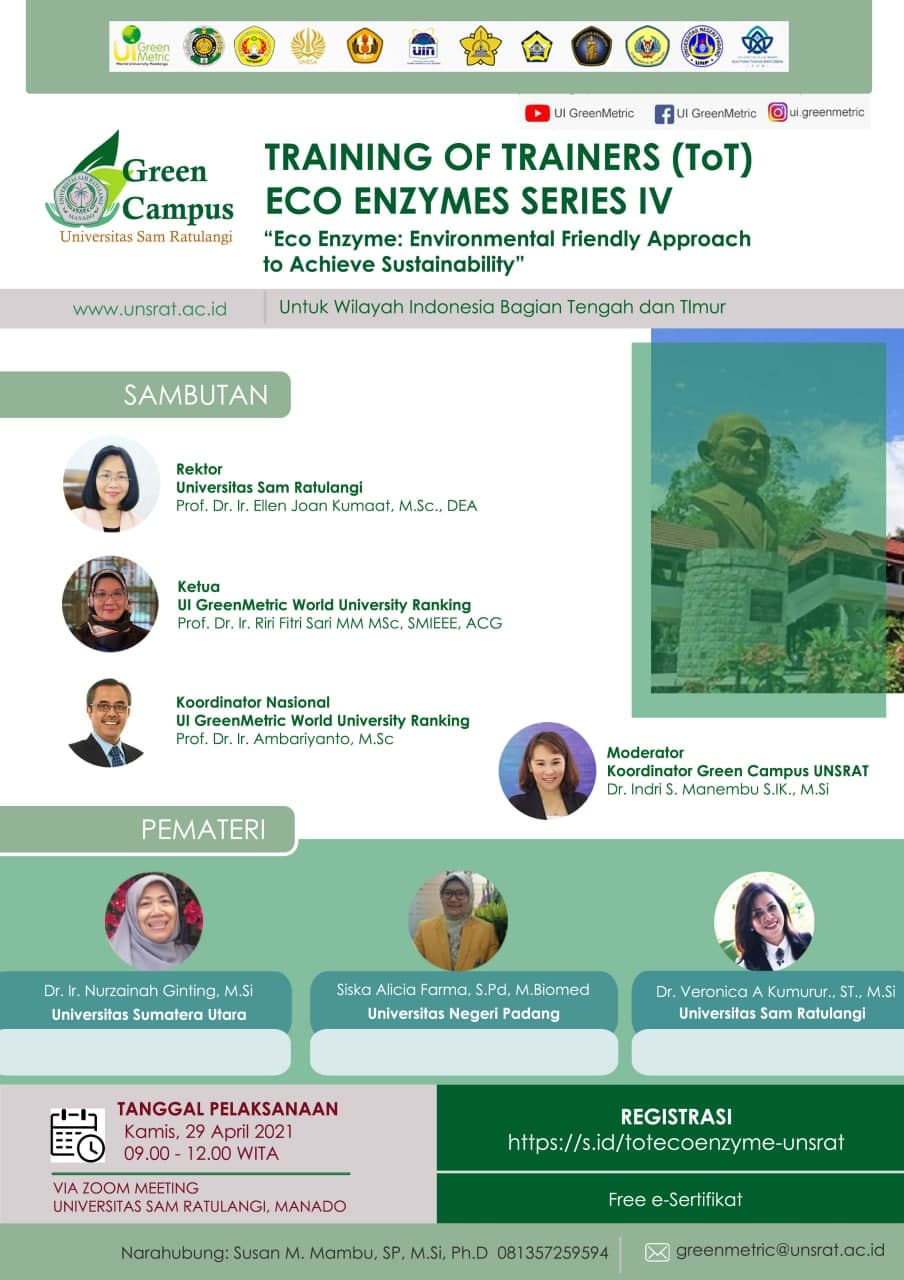 Training of Trainers (TOT) Eco Enzyme Series IV Training of Trainers (TOT) Eco Enzyme Series IV
