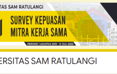 Survey Kepuasan Mitra Kerjasama dengan Universitas Sam Ratulangi/Partnership Satisfaction Survey – Sam Ratulangi University 2019/2020