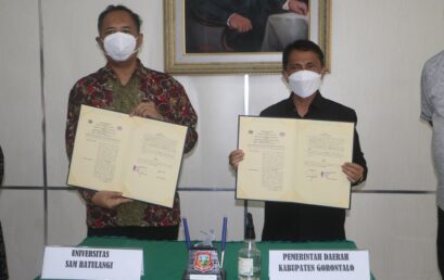 MoU Antara Universitas Sam Ratulangi dan Pemerintah Daerah Kabupaten Gorontalo tentang Implementasi Tridharma Perguruan Tinggi
