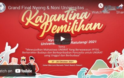 Grand Final Nyong & Noni Universitas Sam Ratulangi , 03 November 2021